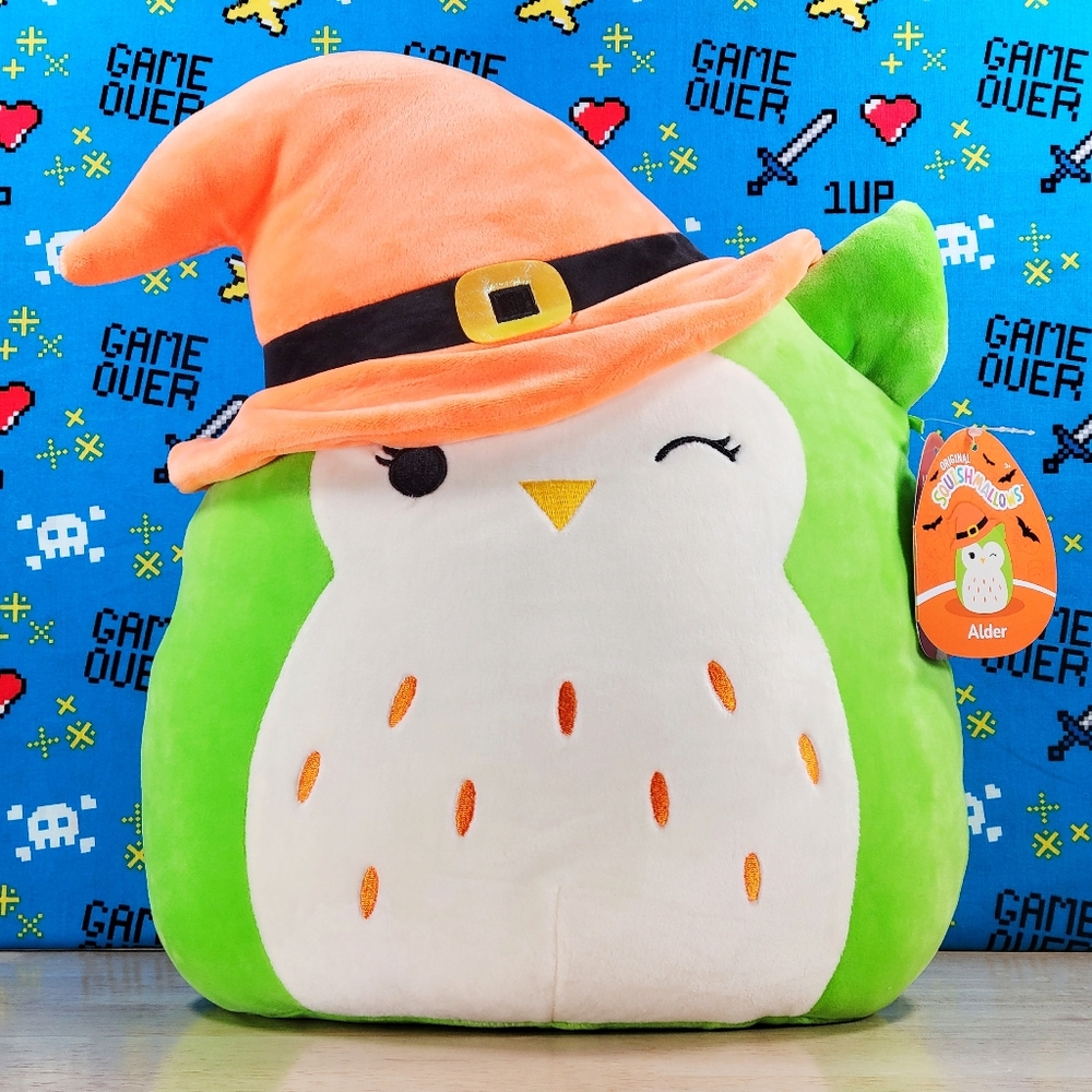 Squishmallow Alder the Owl 12" UltraSoft Stuffed Halloween Kids Toy Plush NWT